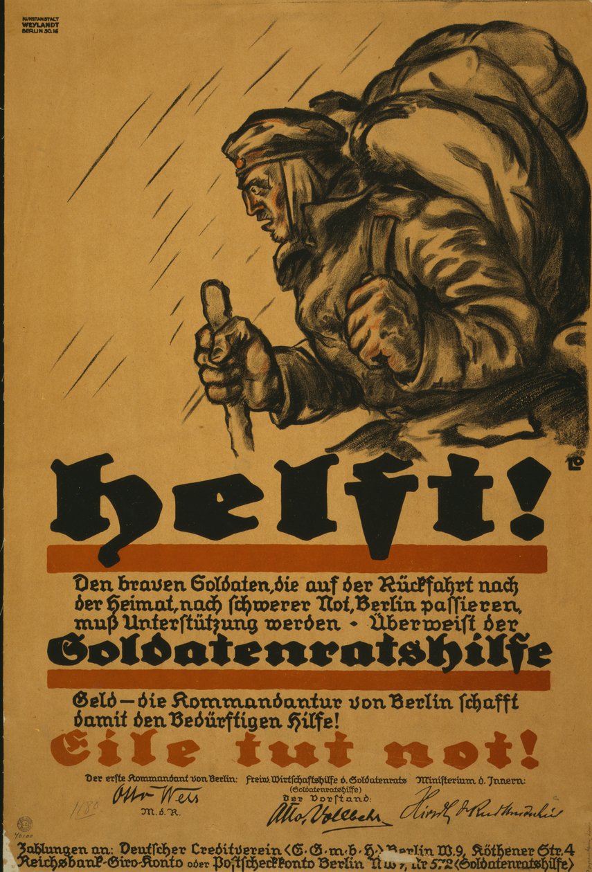 Pomoc!, 1918 od Louis Oppenheim
