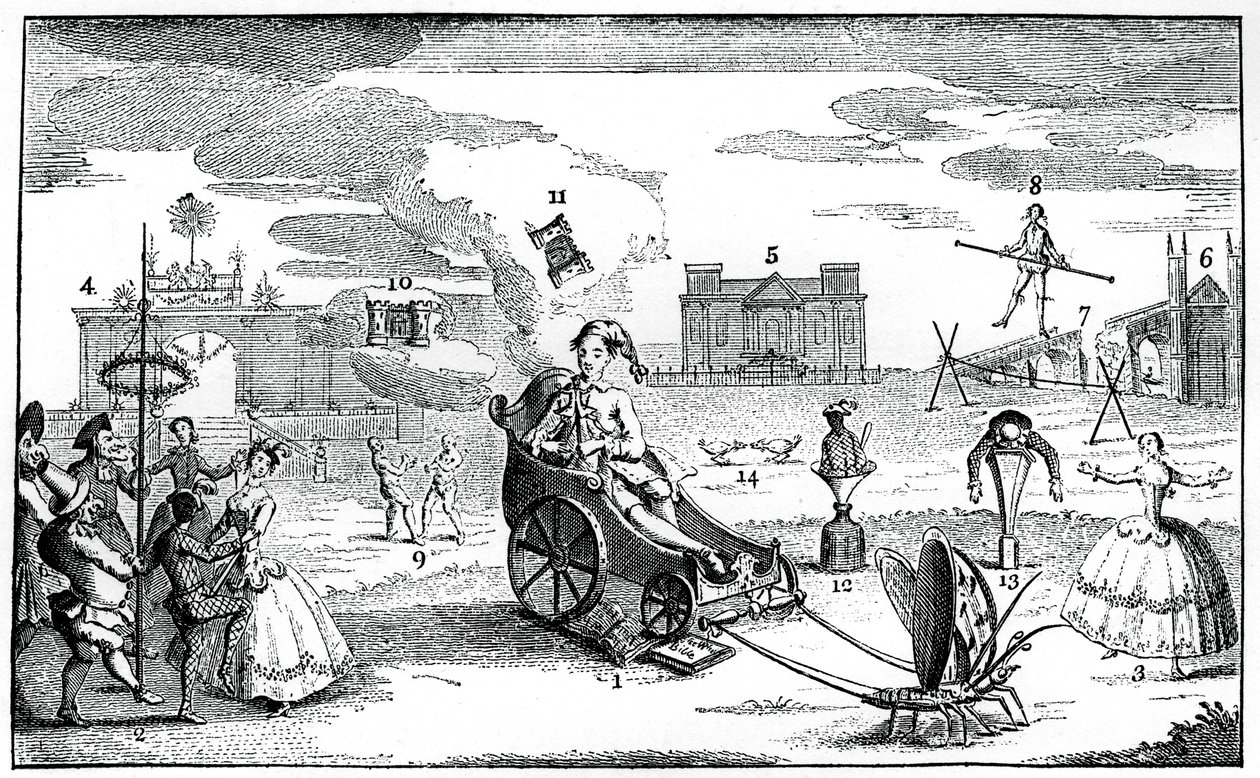 Pošetilost Triumphant, 1749. od Louis Philippe Boitard