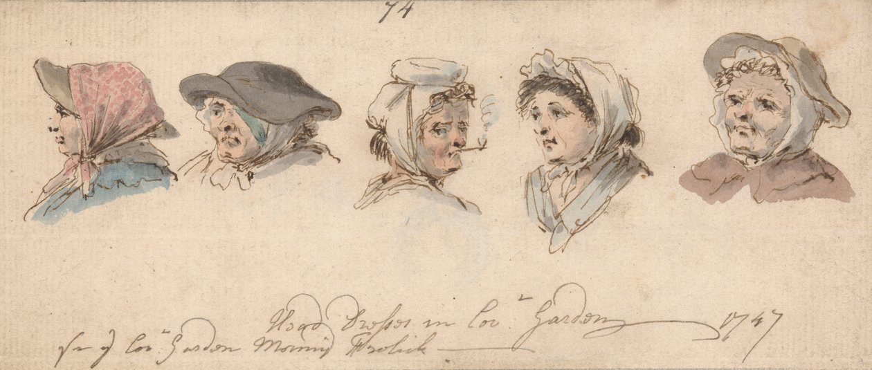 Šaty hlavy v Covent Garden od Louis Philippe Boitard