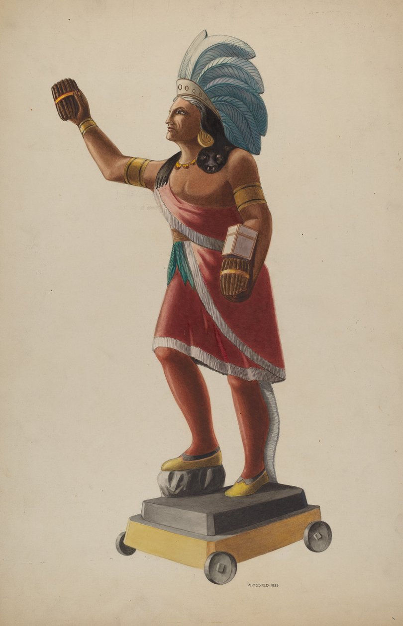 Obchod s doutníky Indian, 1938. od Louis Plogsted