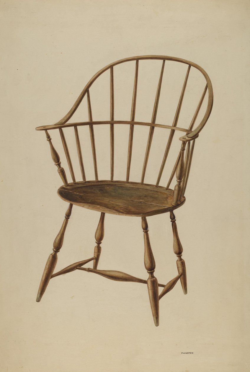 Windsor Chair, c. 1939. od Louis Plogsted