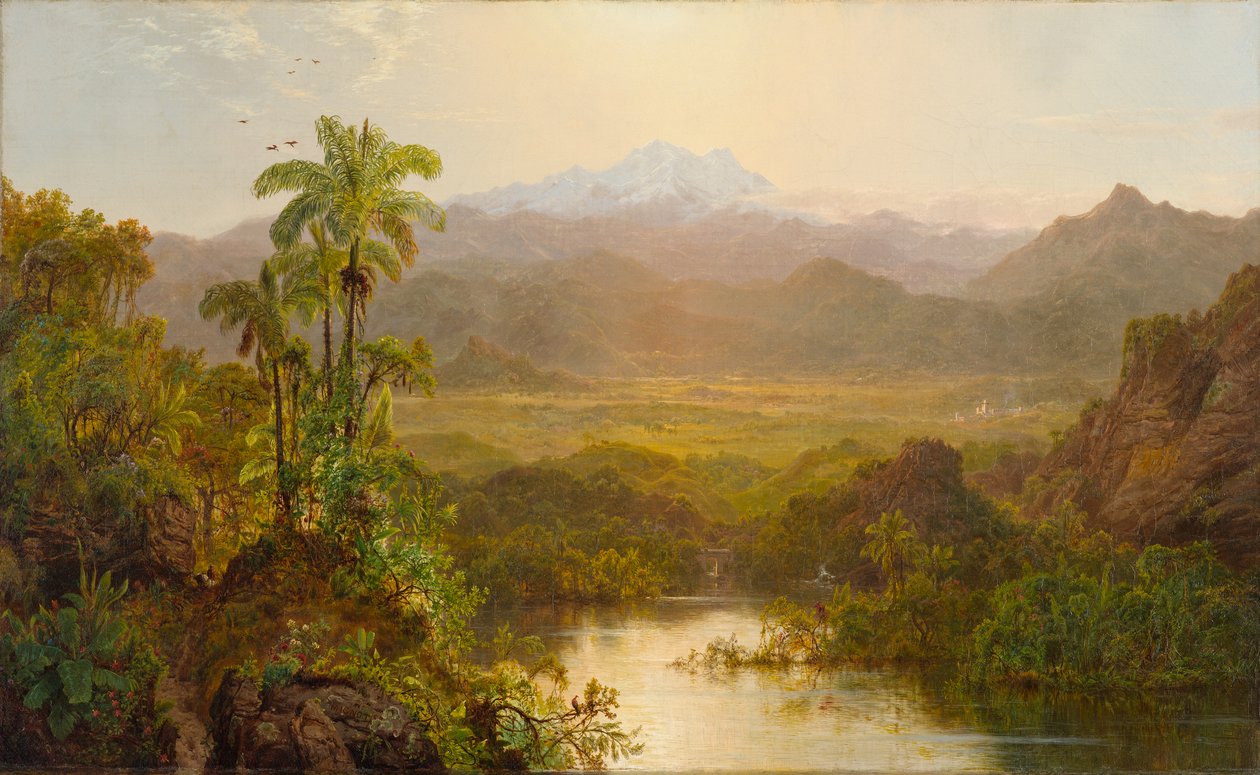 Krajina v Ekvádoru, 1859 od Louis Rémy Mignot