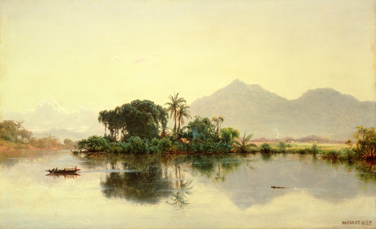 Na Orinoku, Venezuela, 1857 od Louis Rémy Mignot