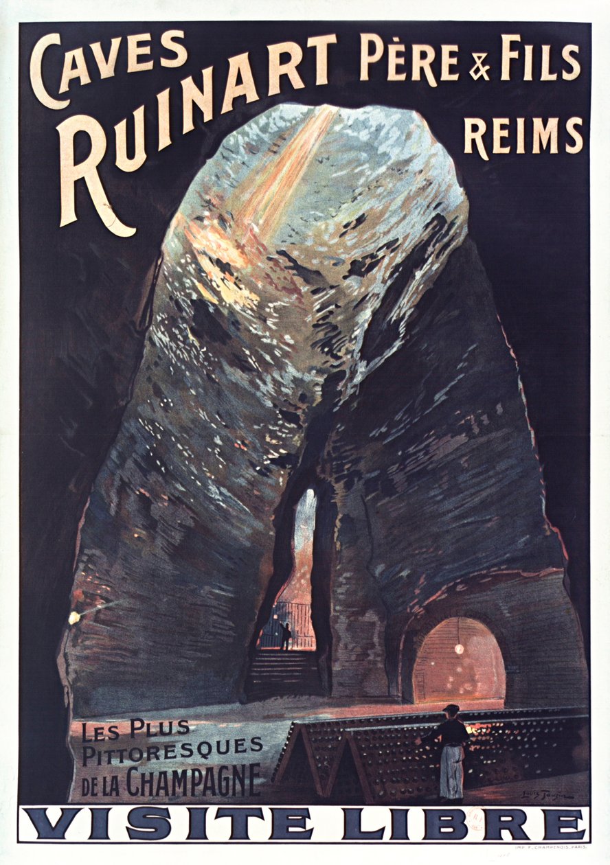 Caves Ruinart, 1914. od Louis Tauzin