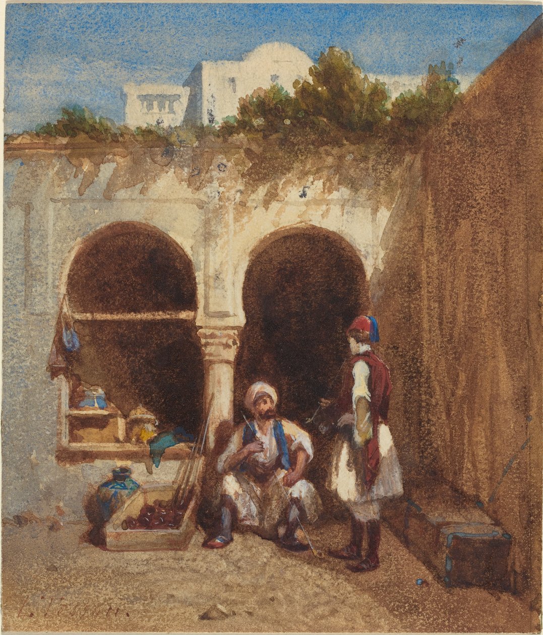 Arabský trh od Louis Tesson