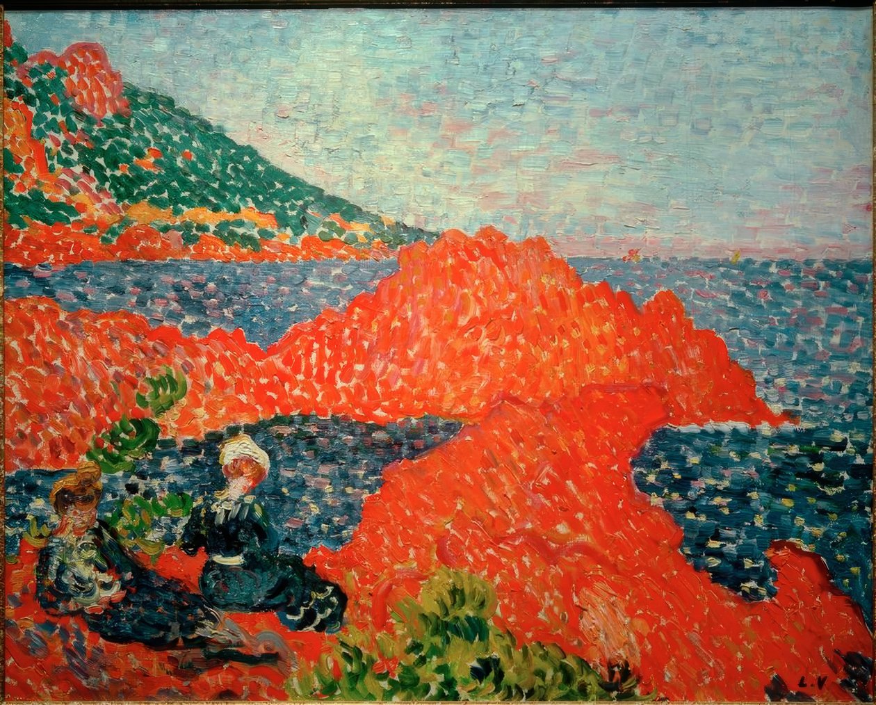 Le Roches rouges v Agay od Louis Valtat
