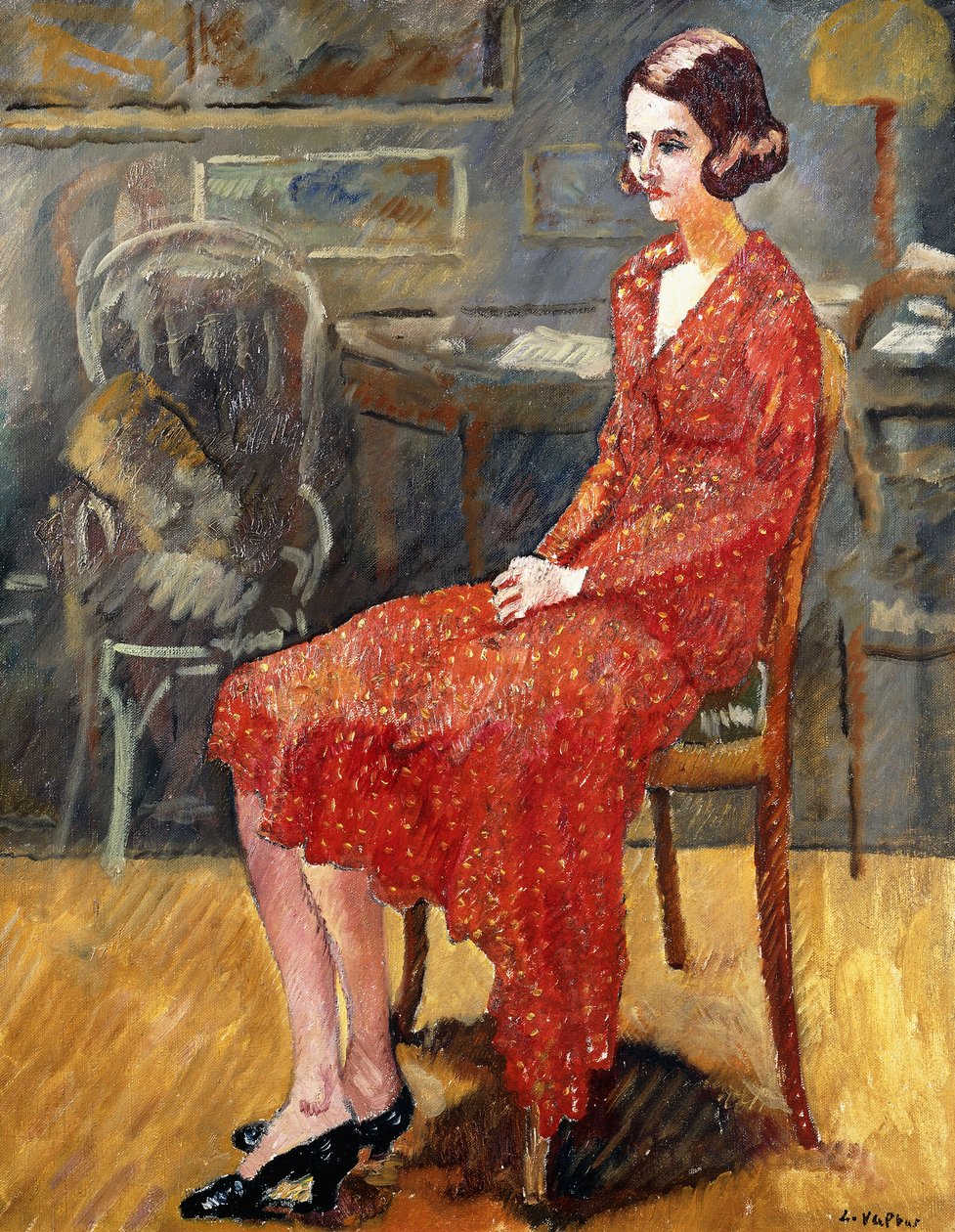 slečna Suzanne, sedící; Slečno Suzanne, sedíte od Louis Valtat