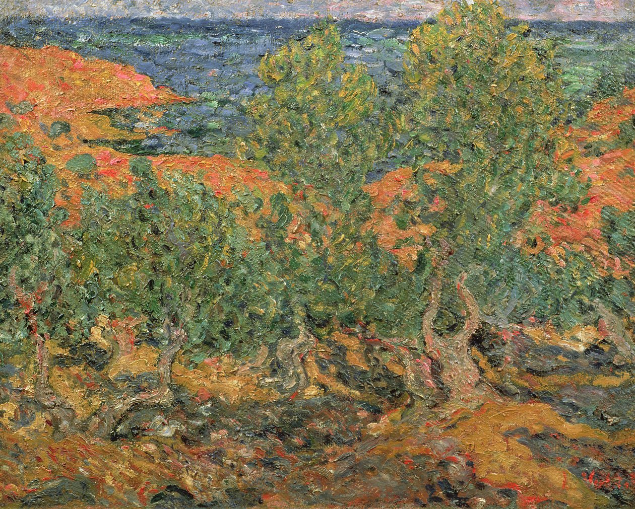 Okrové skály od Louis Valtat