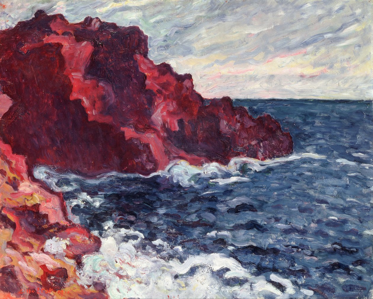Fialové útesy od Louis Valtat
