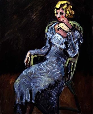 Mladá žena sedí od Louis Valtat