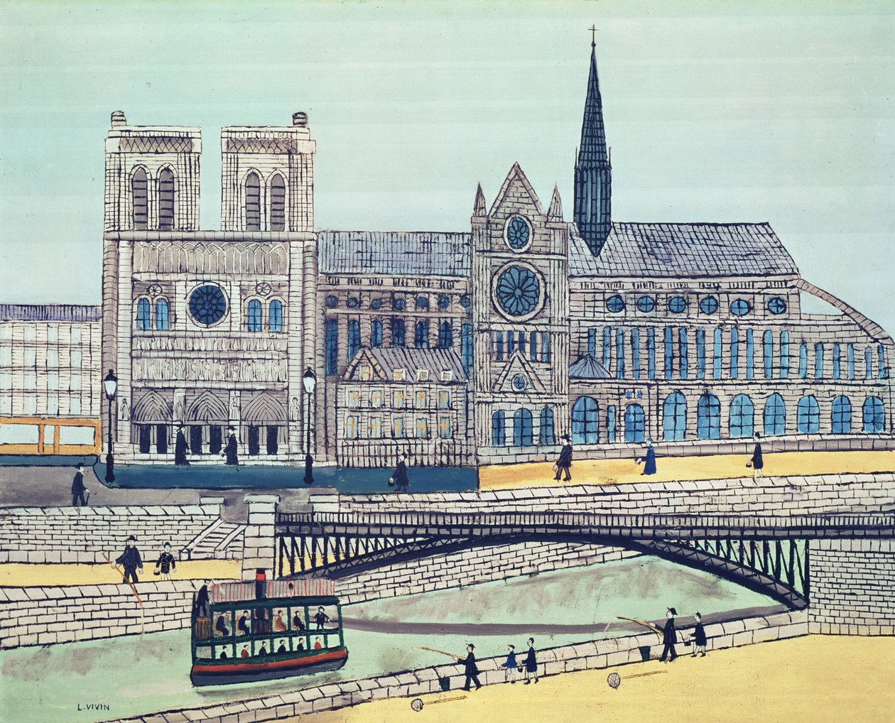 Notre-Dame (jižní strana), kolem roku 1933 od Louis Vivin