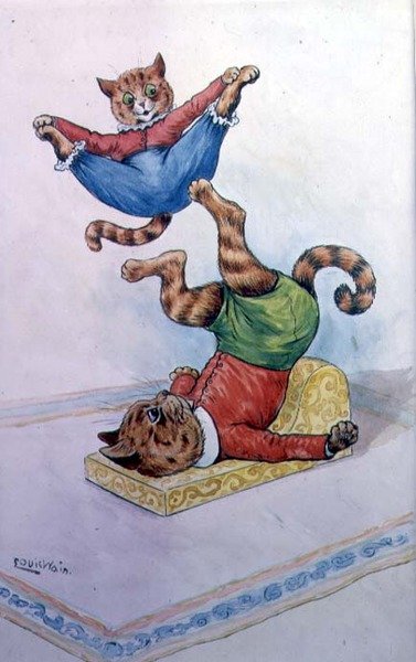 Cavorting koček od Louis Wain