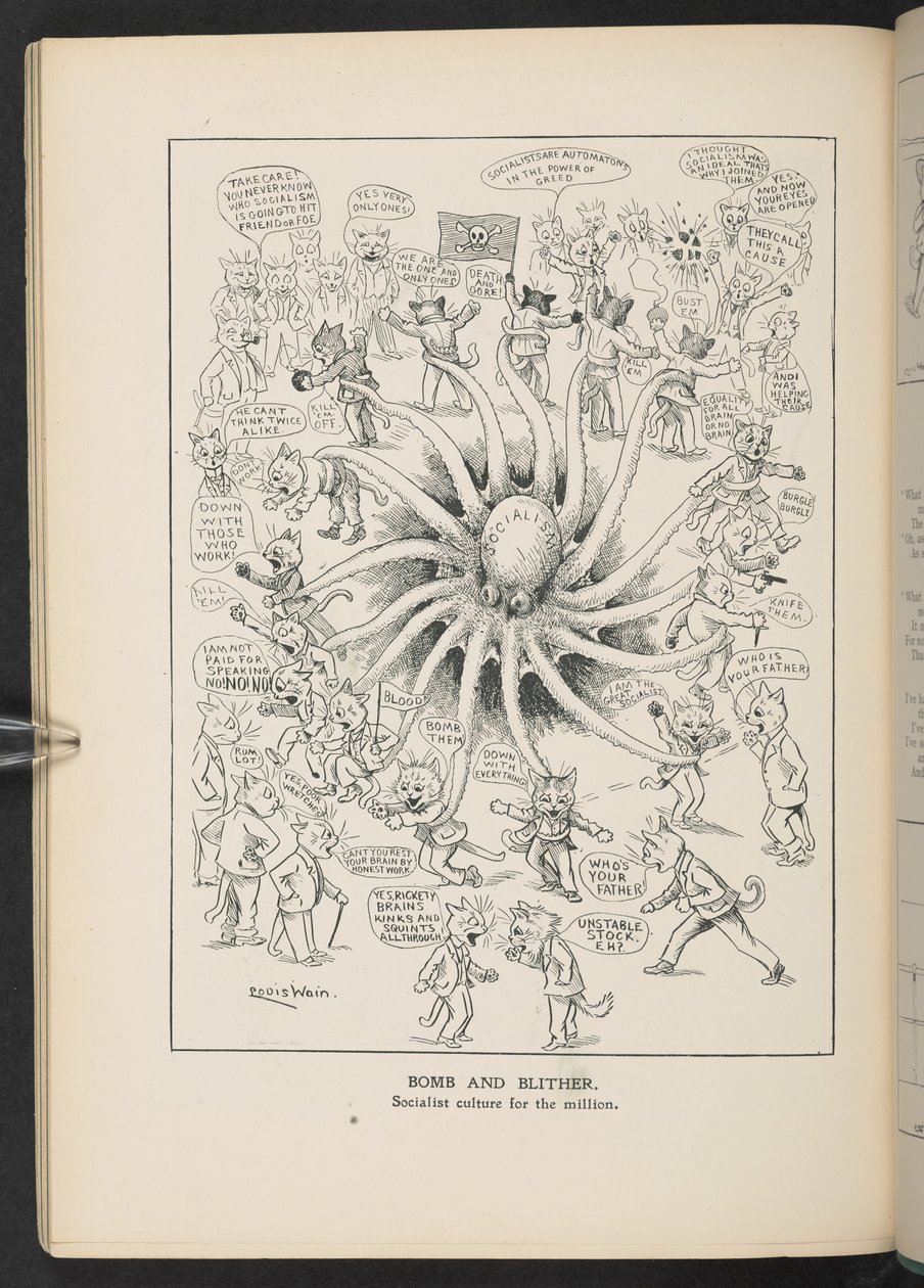 Socialismus, ze str. 46, Louis Wain Annual od Louis Wain