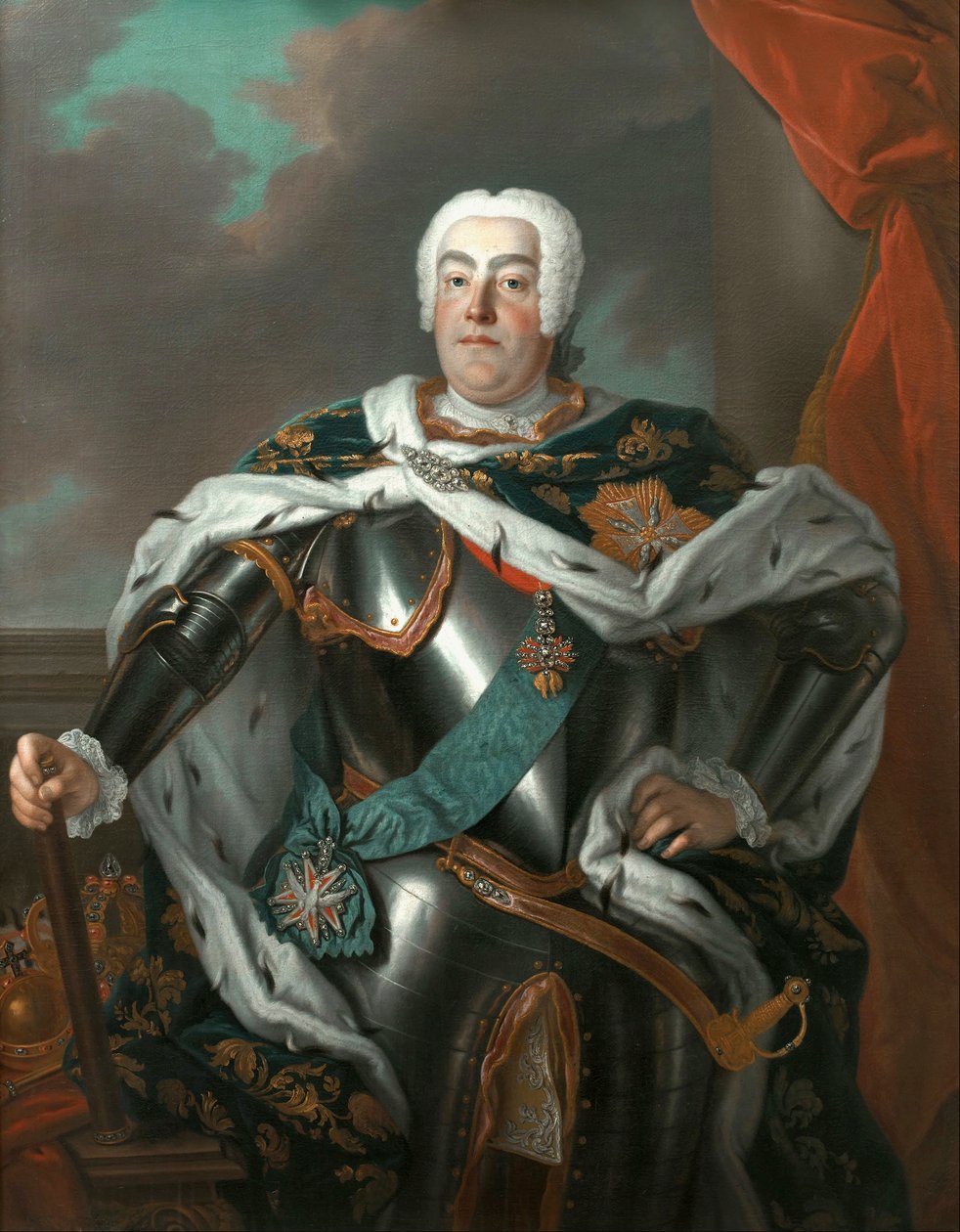 Portrét Augusta III Sasy od Louis de Silvestre