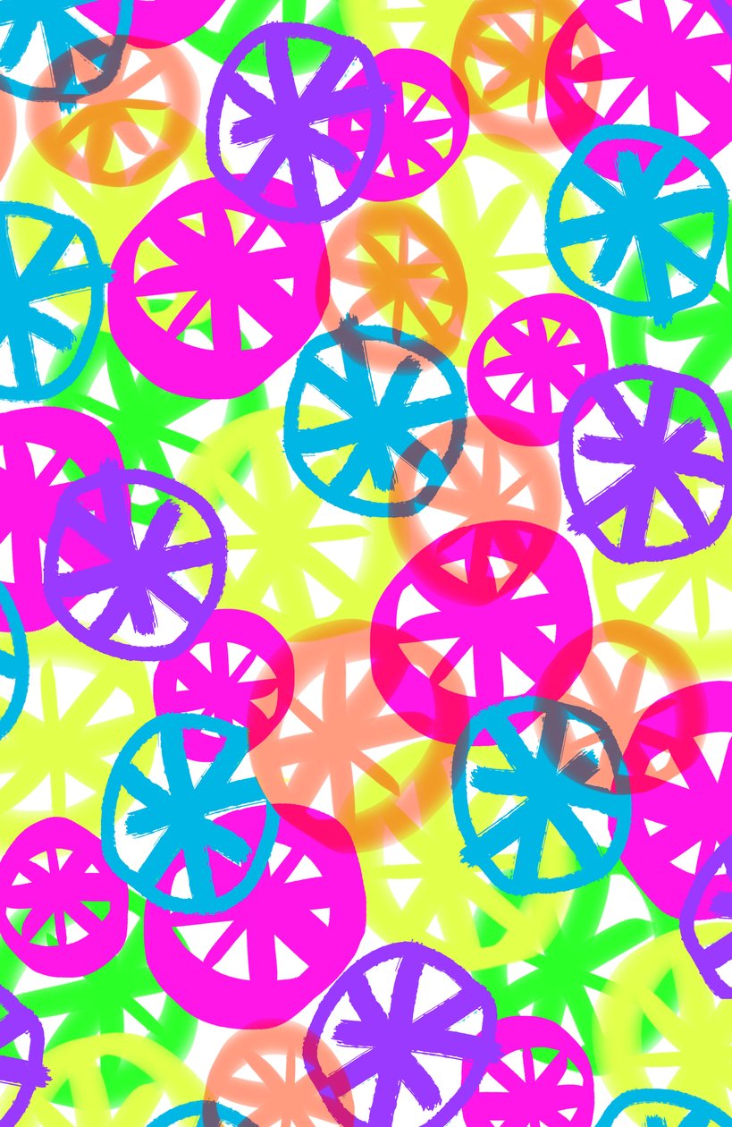 Neonové kruhy, 2017, Digitální média od Louisa Hereford