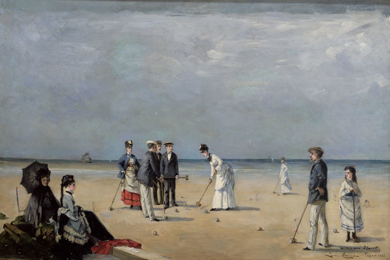 Kroketová hra, 1872 od Louise Abbéma