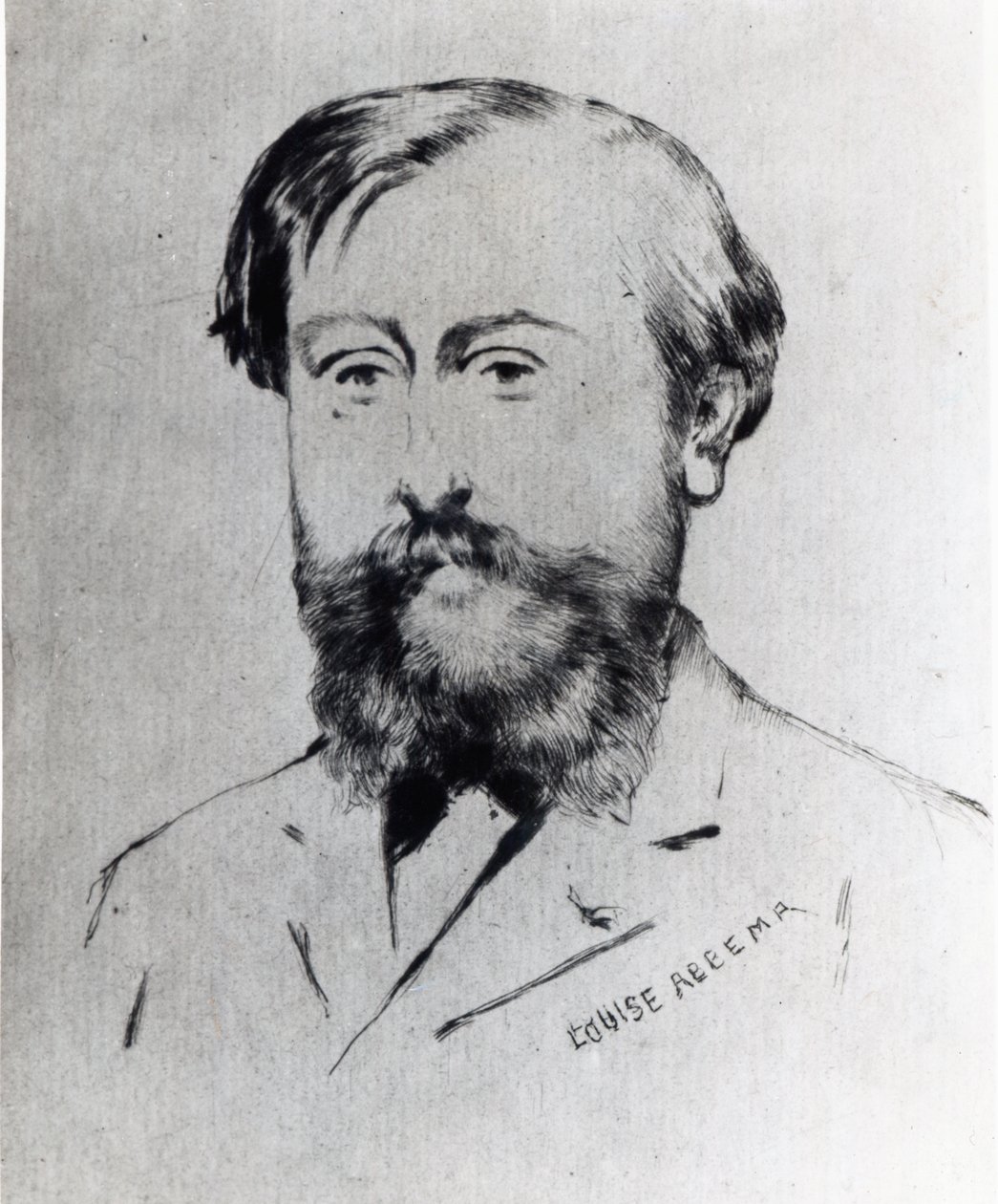 Leo Delibes (inkoust na papíře) od Louise Abbéma