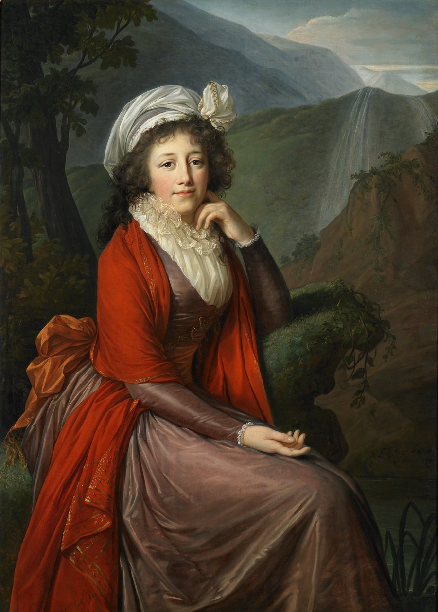 Portrét hraběnky Marie Terezie Bucquoi od Elisabeth Louise Vigee Lebrun