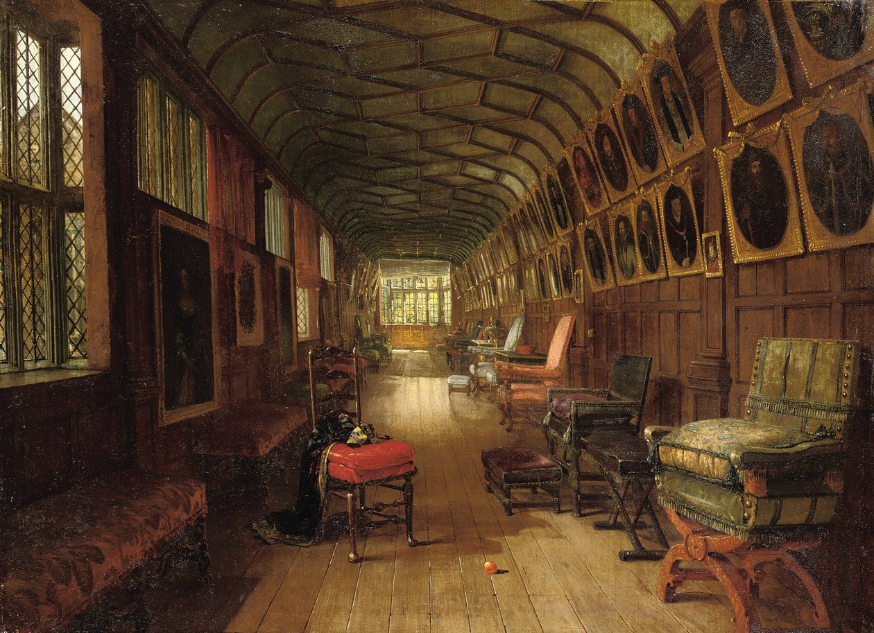 The Brown Gallery, Knole, Kent od Louise Ingram Rayner