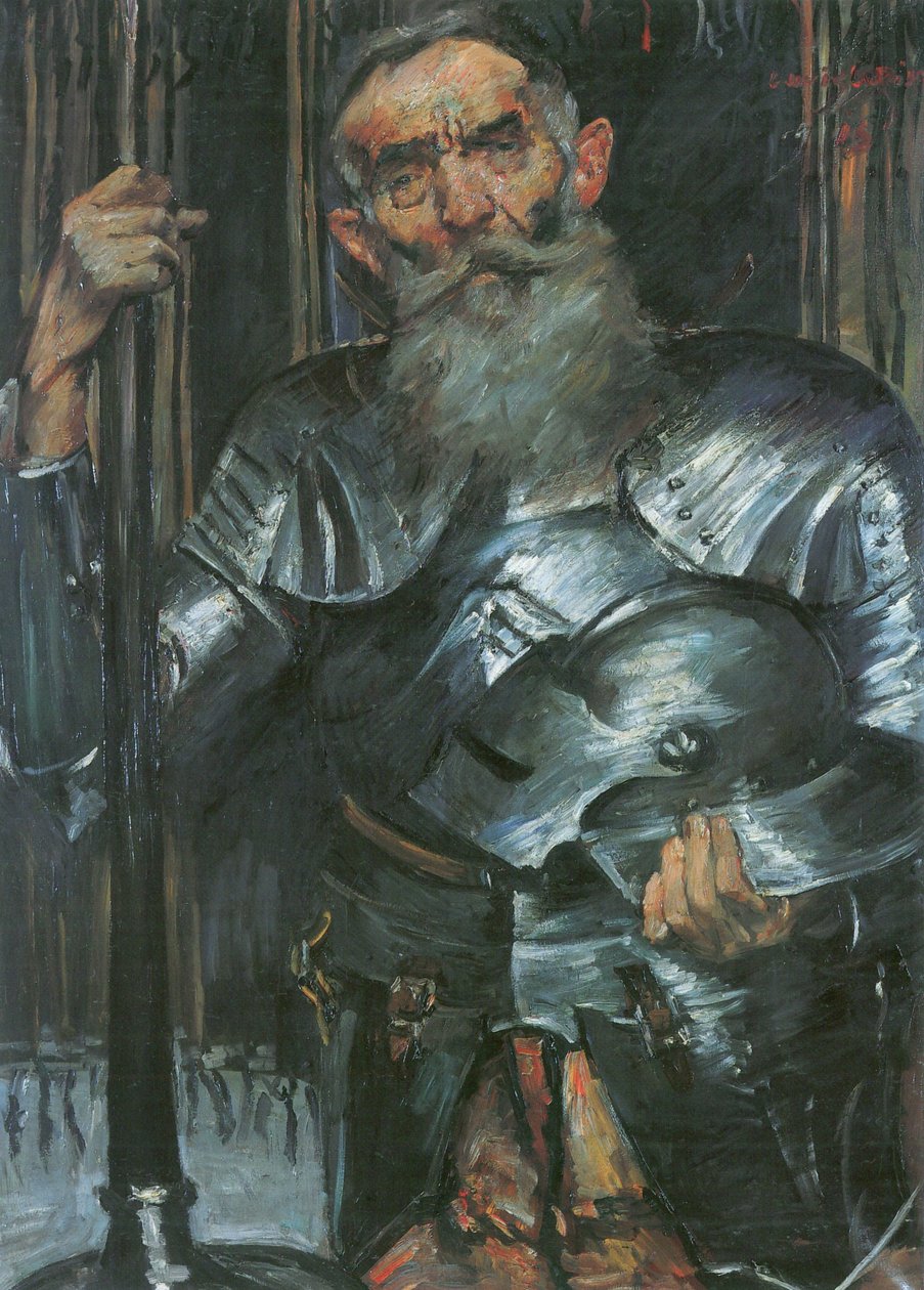 Starý muž v rytířské zbroji od Lovis Corinth
