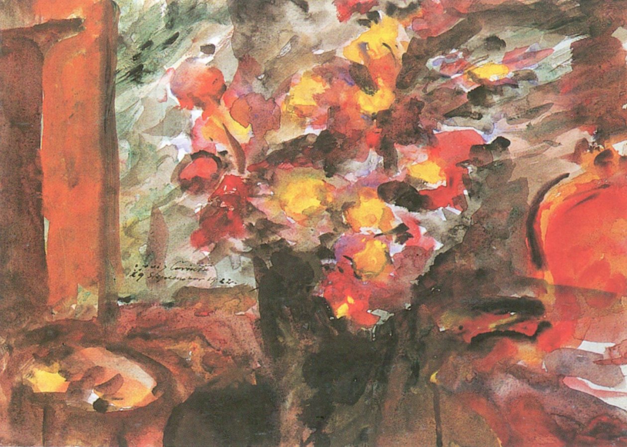 Zátiší s květinami od Lovis Corinth
