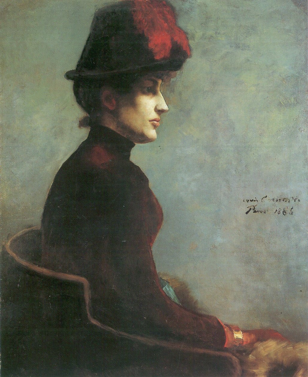 Portrét dámy, Parisn od Lovis Corinth