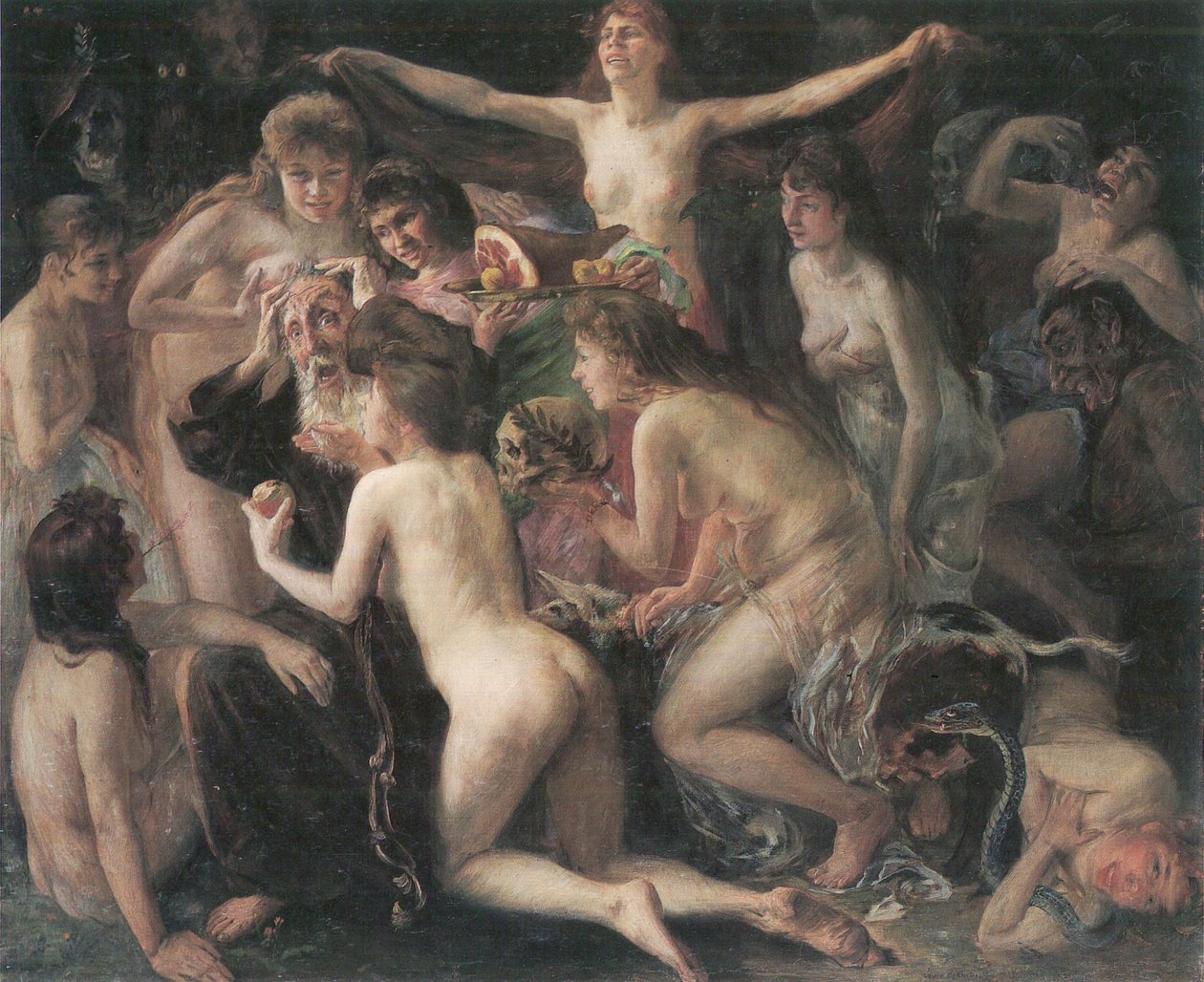 Pokušení sv. Antoniusn od Lovis Corinth