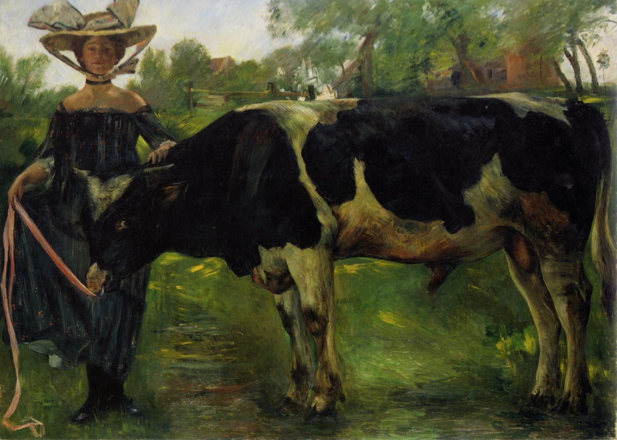 Dívka s býky od Lovis Corinth