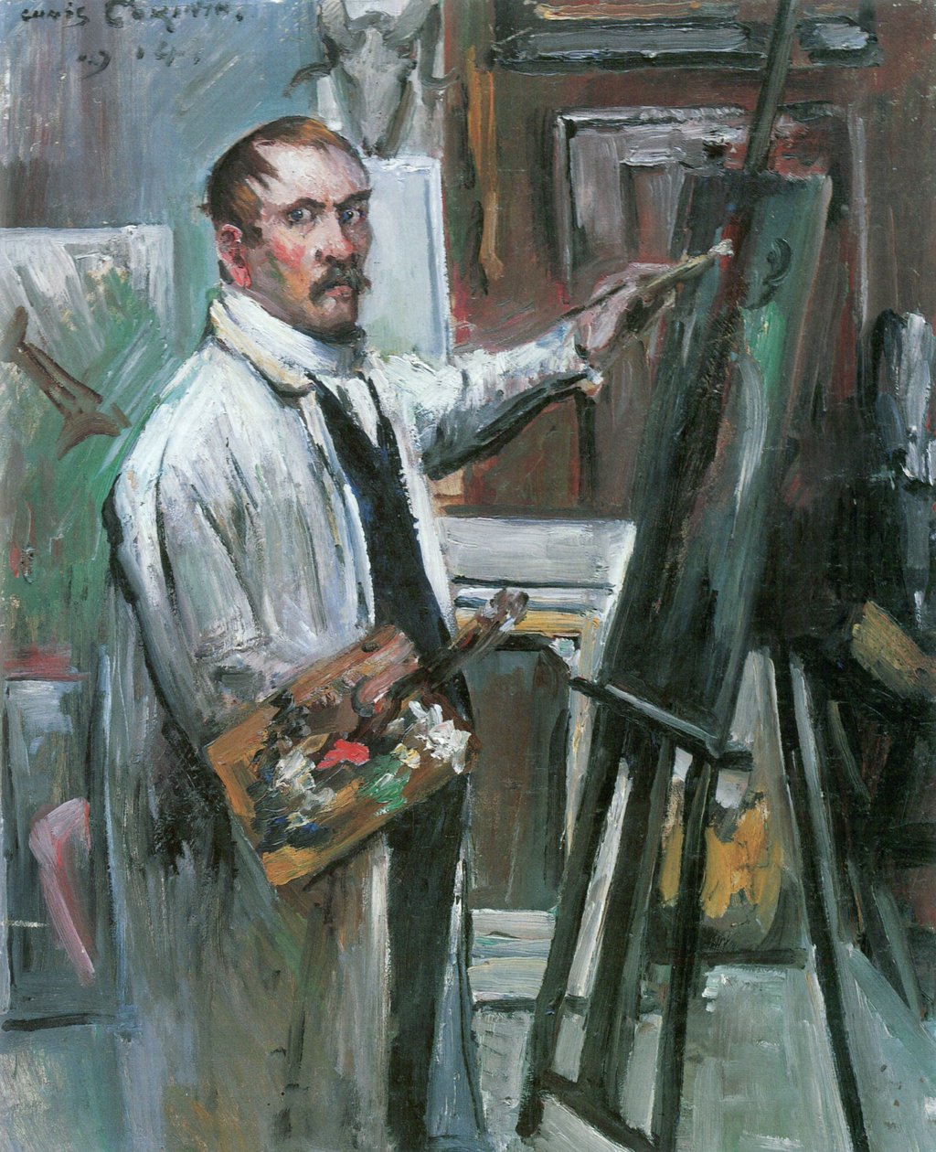 Autoportrét ve studiu od Lovis Corinth