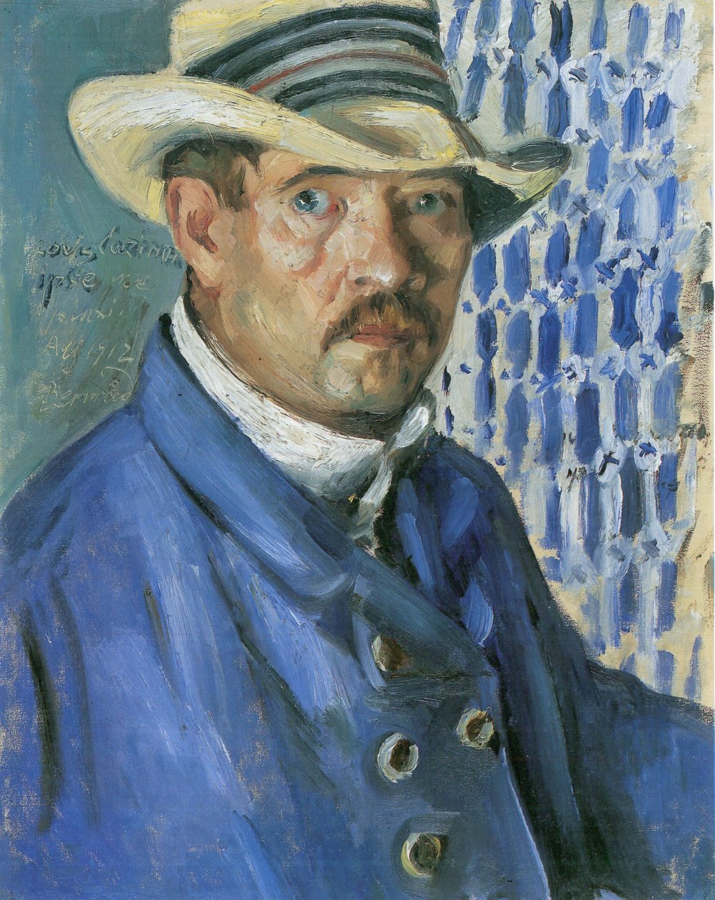 Autoportrét s panamským kloboukem od Lovis Corinth