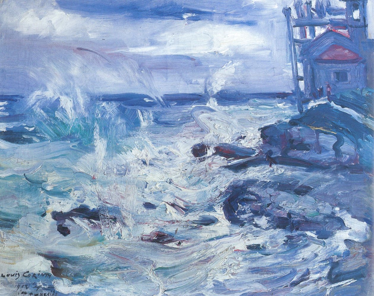 Bouře na Cap Ampeglion od Lovis Corinth
