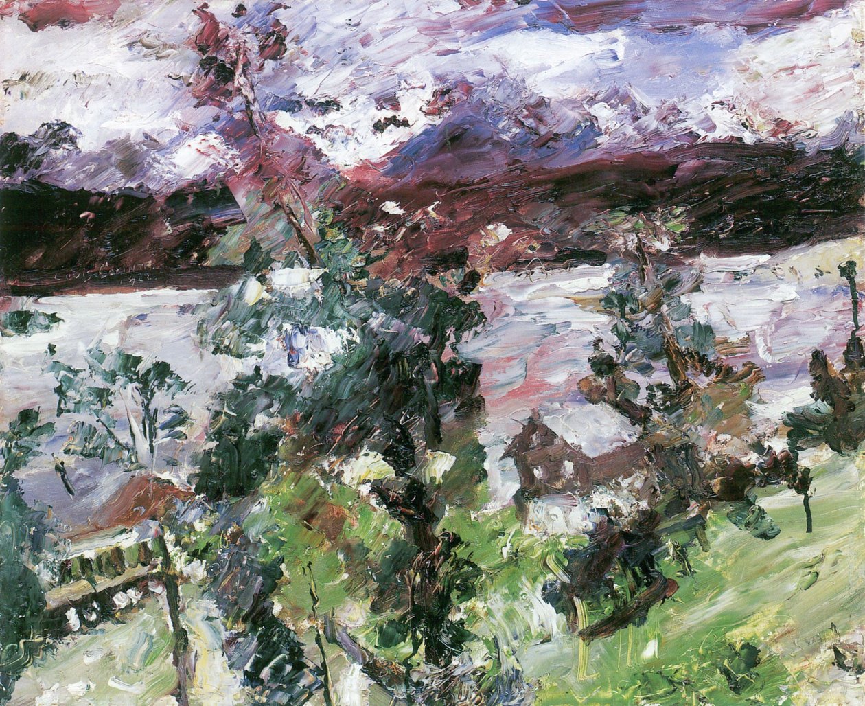 Walchensee, Neuschneen od Lovis Corinth