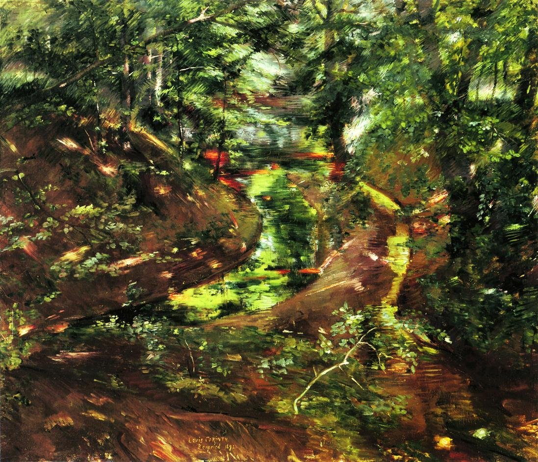  Interiér lesa v Bernriednu od Lovis Corinth