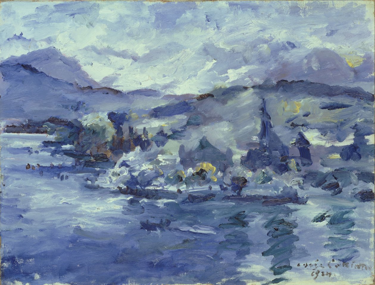 Odpoledne na jezeře Lucerne, 1924 od Lovis Corinth