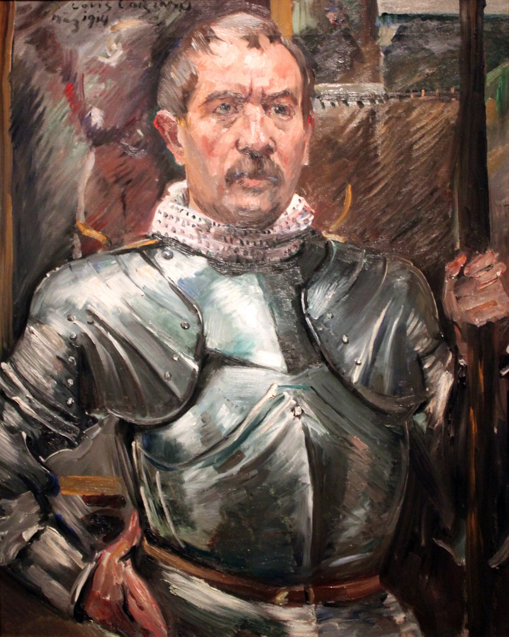 Autoportrét v brnění od Lovis Corinth