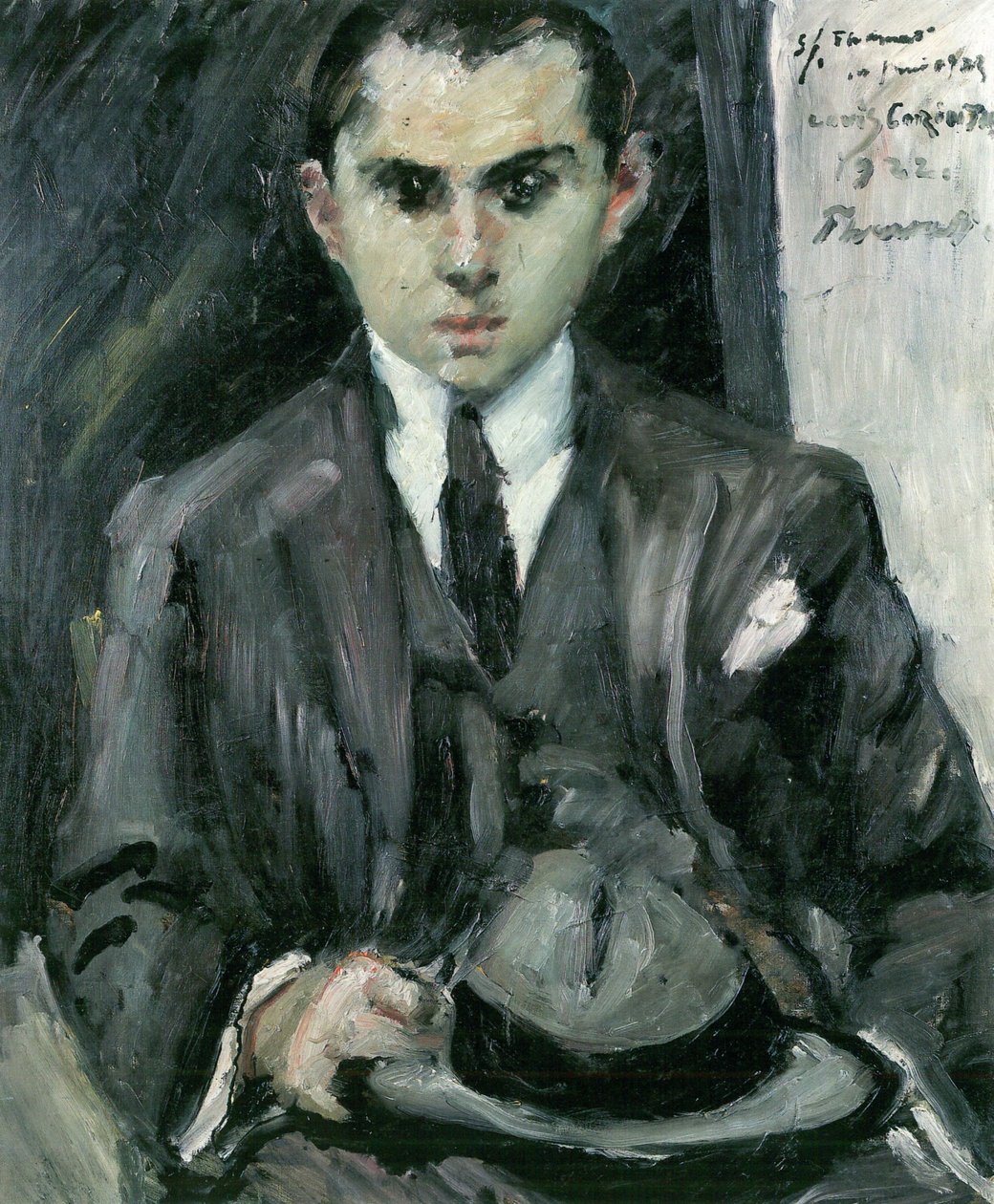 Thomas s kloboukem v ruce od Lovis Corinth