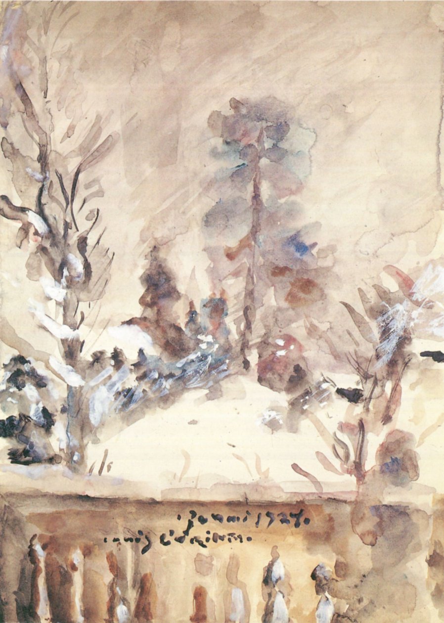 Walchensee im Schneen od Lovis Corinth