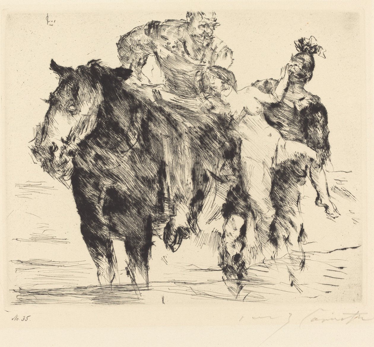 lupič (znásilnění) od Lovis Corinth