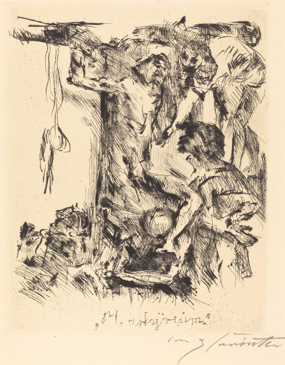 Mučednictví od Lovis Corinth