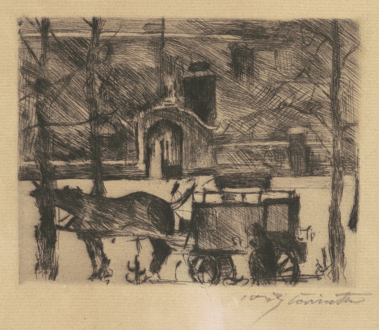 Mléčný vůz Mléčný vůz, 1916. od Lovis Corinth
