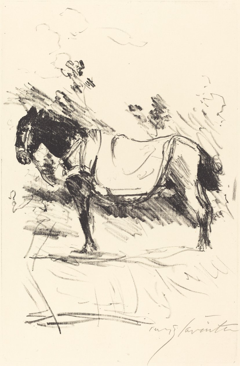 Reitpferd (jezdecký kůň) od Lovis Corinth