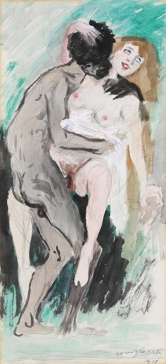 Černá a blondýna od Lovis Corinth