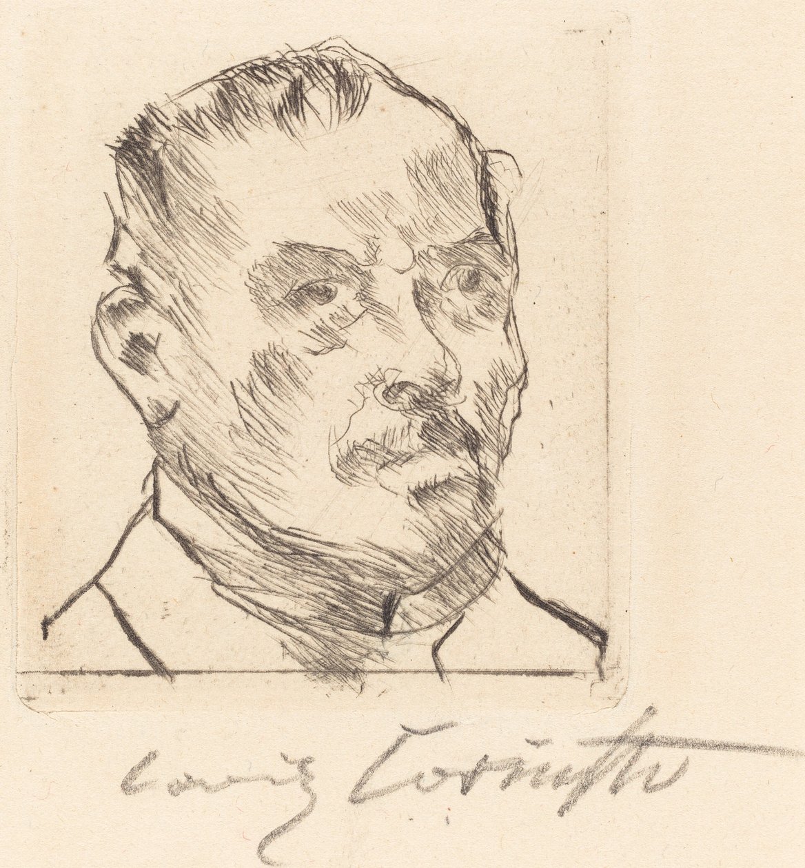 Autoportrét — Hlava od Lovis Corinth