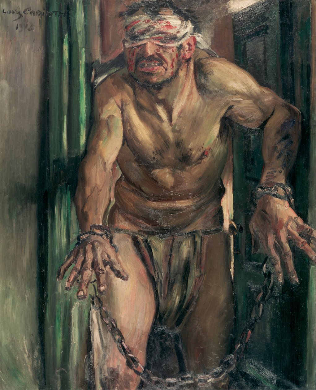 Zaslepený Samson, 1912 od Lovis Corinth