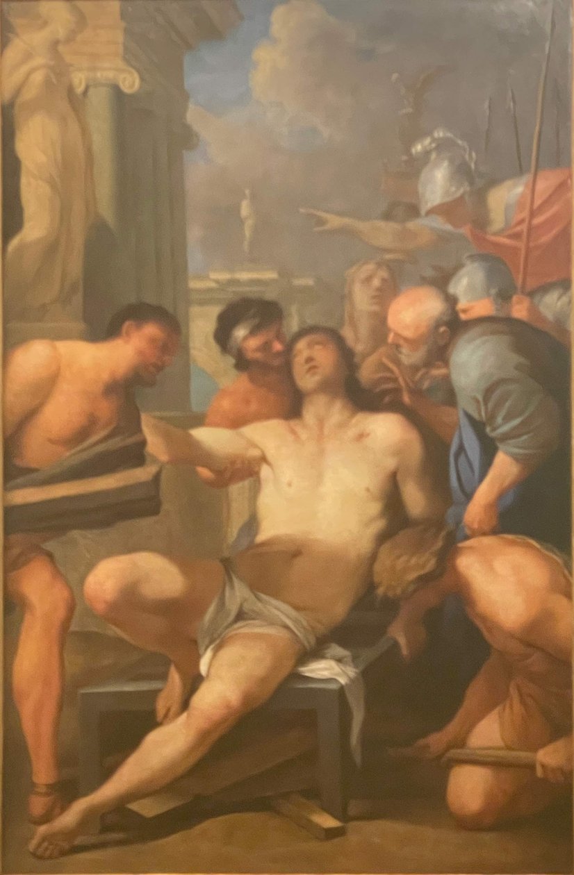 Francouzsky: Le Martyre de saint Laurent (Mučedník svatého Vavřince) od Lubin Baugin