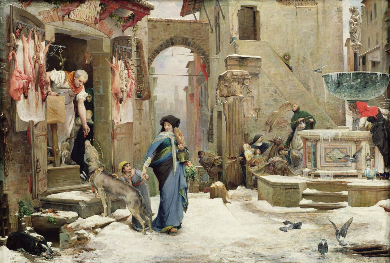 Vlk z Gubbia, 1877 od Luc Oliver Merson