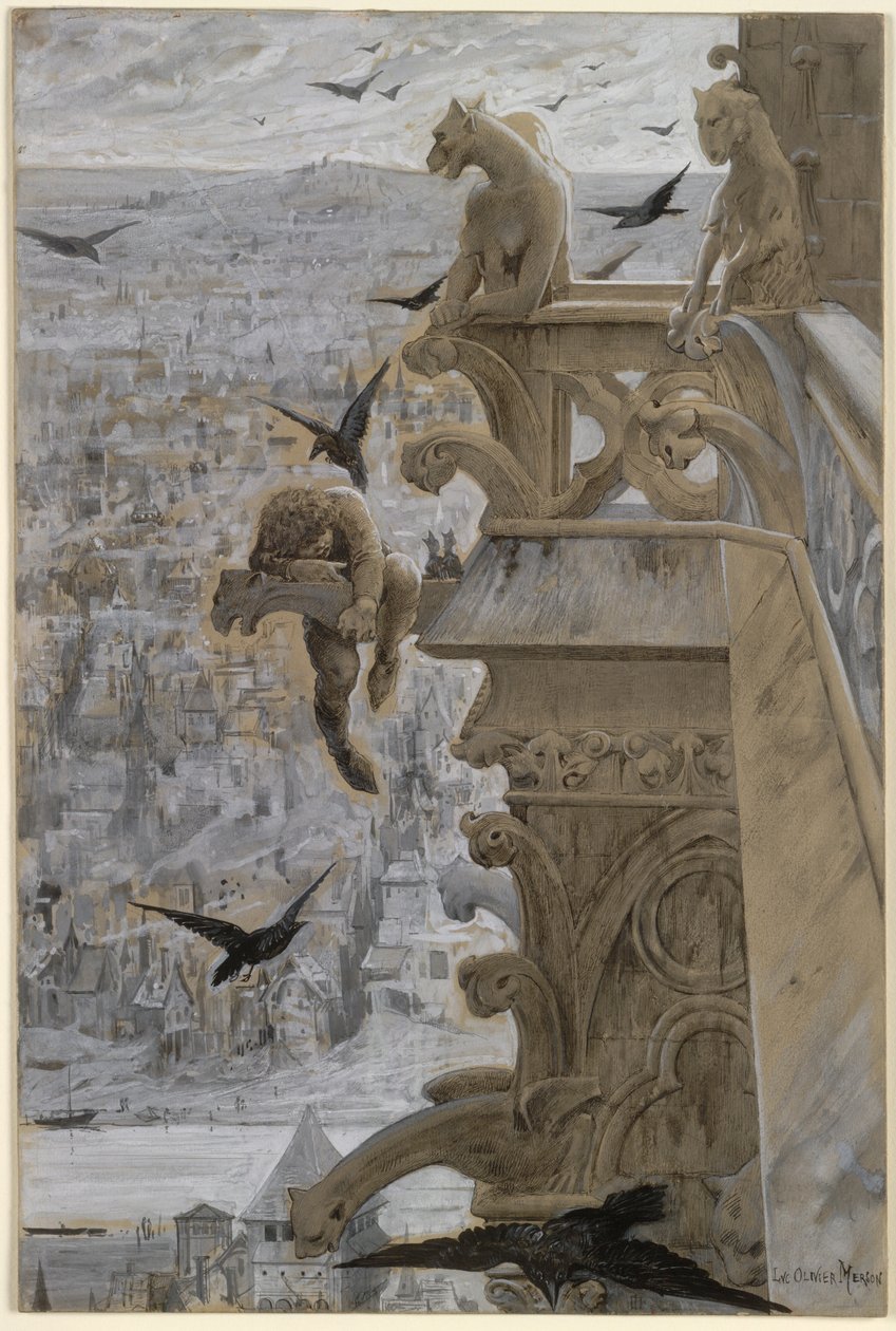 Notre Dame de Paris, c. 1881. od Luc Olivier Merson