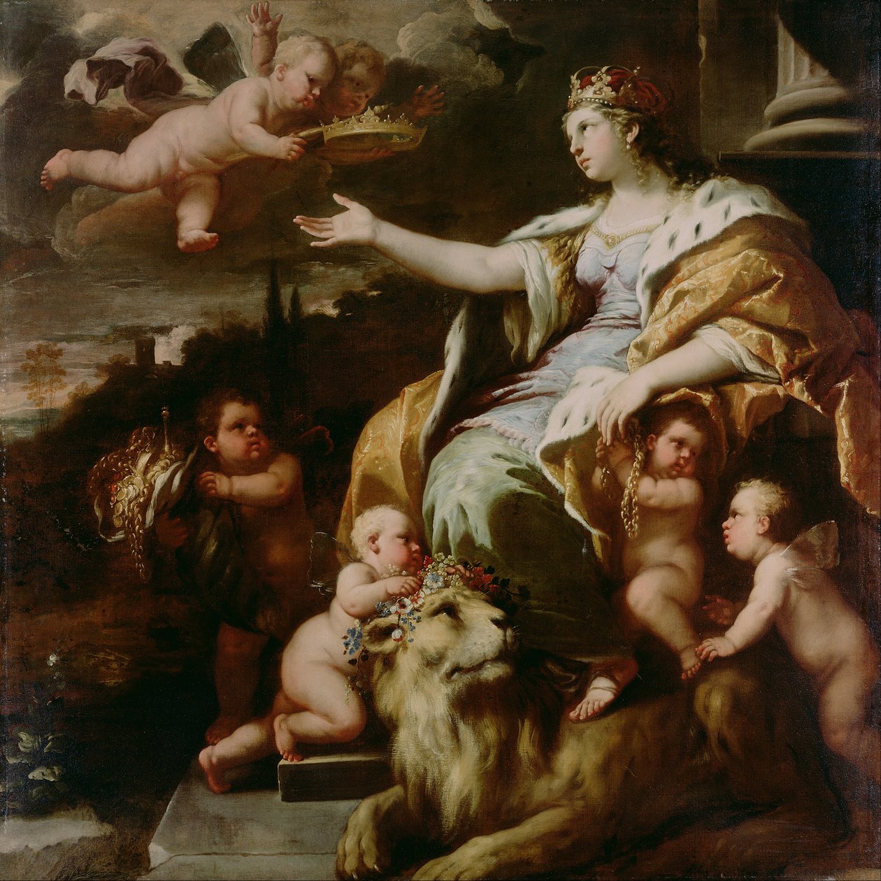Alegorie velkorysosti od Luca Giordano