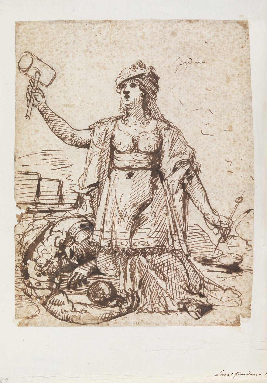 Jael a Sisera od Luca Giordano