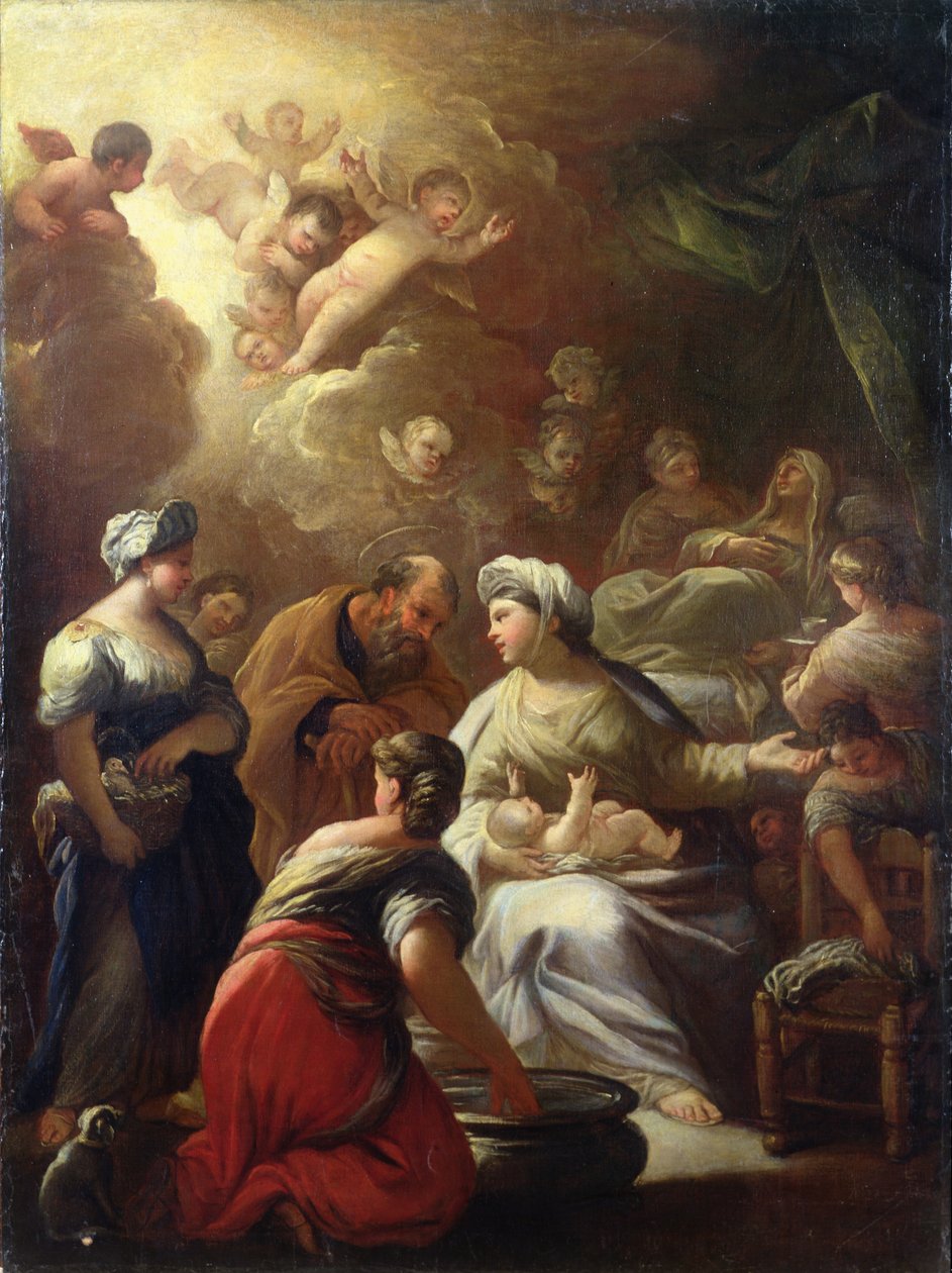 Narození od Luca Giordano